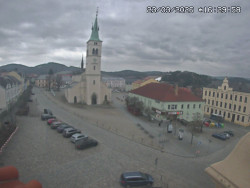 Náměstí, koste sv. Markéty