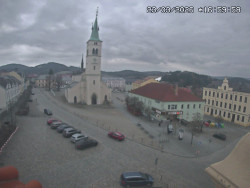 Náměstí, koste sv. Markéty