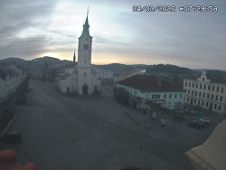 Náměstí, koste sv. Markéty