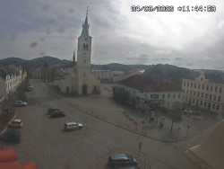 Náměstí, koste sv. Markéty