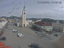 Náměstí, koste sv. Markéty