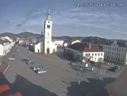 Náměstí, koste sv. Markéty