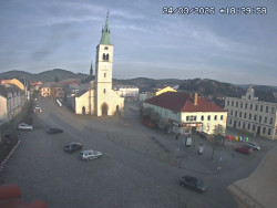 Náměstí, koste sv. Markéty