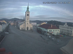 Náměstí, koste sv. Markéty