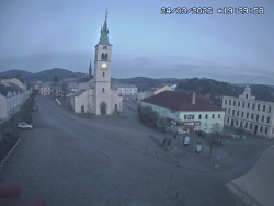 Náměstí, koste sv. Markéty