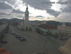 Náměstí, koste sv. Markéty