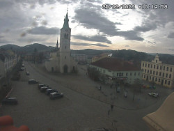 Náměstí, koste sv. Markéty