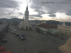 Náměstí, koste sv. Markéty