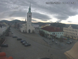 Náměstí, koste sv. Markéty