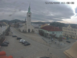 Náměstí, koste sv. Markéty