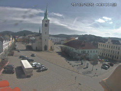 Náměstí, koste sv. Markéty