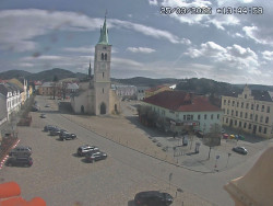 Náměstí, koste sv. Markéty