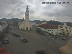 Náměstí, koste sv. Markéty