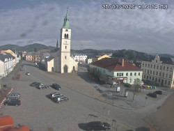 Náměstí, koste sv. Markéty