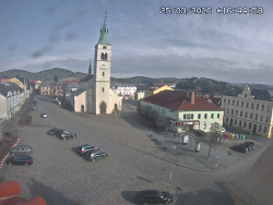 Náměstí, koste sv. Markéty