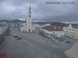 Náměstí, koste sv. Markéty