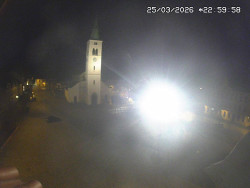 Náměstí, koste sv. Markéty