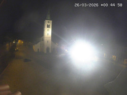 Náměstí, koste sv. Markéty