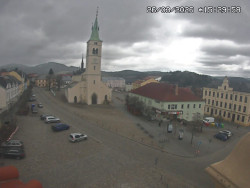 Náměstí, koste sv. Markéty