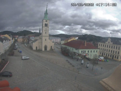 Náměstí, koste sv. Markéty