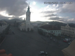 Náměstí, koste sv. Markéty