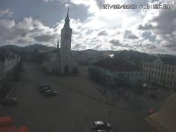 Náměstí, koste sv. Markéty