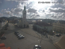 Náměstí, koste sv. Markéty