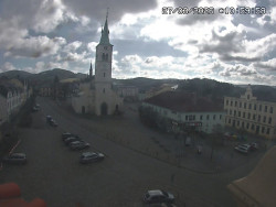 Náměstí, koste sv. Markéty