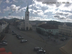 Náměstí, koste sv. Markéty