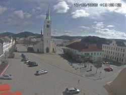 Náměstí, koste sv. Markéty