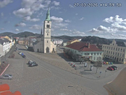 Náměstí, koste sv. Markéty