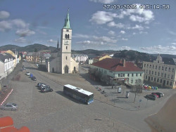 Náměstí, koste sv. Markéty