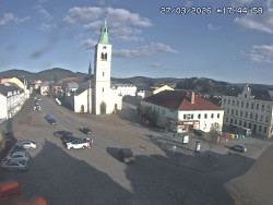 Náměstí, koste sv. Markéty