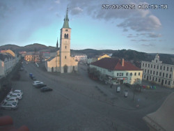 Náměstí, koste sv. Markéty