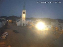 Náměstí, koste sv. Markéty