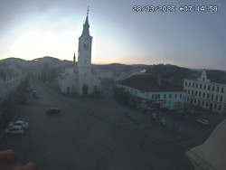 Náměstí, koste sv. Markéty