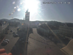 Náměstí, koste sv. Markéty