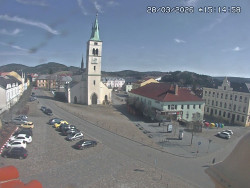 Náměstí, koste sv. Markéty