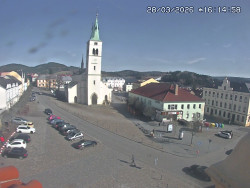 Náměstí, koste sv. Markéty