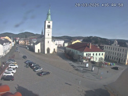 Náměstí, koste sv. Markéty