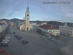 Náměstí, koste sv. Markéty