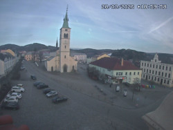 Náměstí, koste sv. Markéty