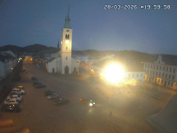 Náměstí, koste sv. Markéty