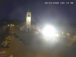 Náměstí, koste sv. Markéty