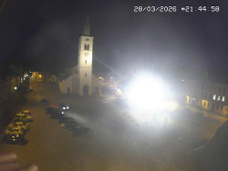 Náměstí, koste sv. Markéty