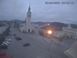 Náměstí, koste sv. Markéty