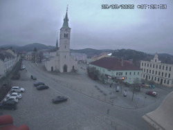 Náměstí, koste sv. Markéty