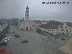 Náměstí, koste sv. Markéty