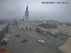 Náměstí, koste sv. Markéty