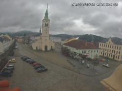 Náměstí, koste sv. Markéty